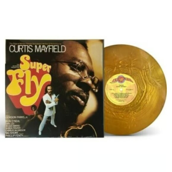 Curtis Mayfield Superfly LP ~ Exclusive Colored Vinyl (Gold) ~ New/Sealed! - Picture 1 of 2
